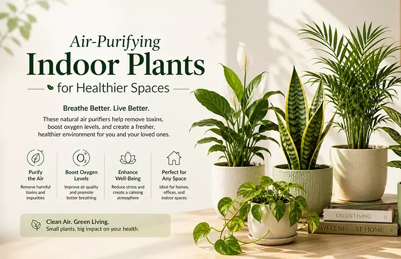 Air-Purifying Indoor Plants for Healthier Spaces